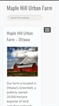 Mobile Screenshot of maplehillurbanfarm.com