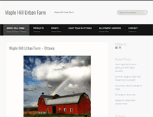 Tablet Screenshot of maplehillurbanfarm.com